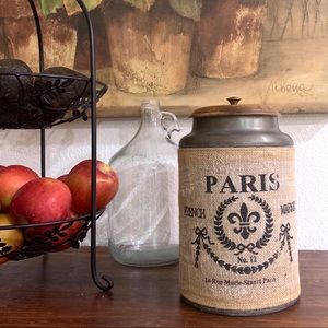 Modern French Vintage Canister